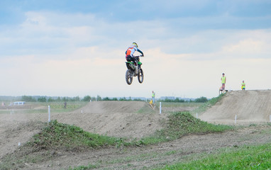 athlete in motocross