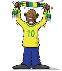 Brazil soccer supporter