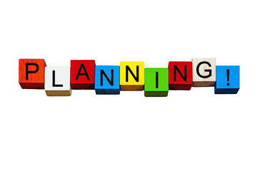Planning - business sign series, strategy, vision & planning.