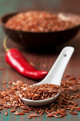  red rice, chili peppers