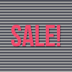 Obraz premium Sale banner - Gray strips background