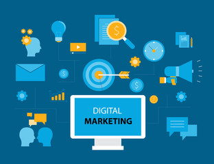 business digital marketing concept