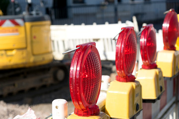 Sicherung einer Baustelle
