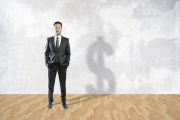 Fototapeta premium businessman standing in room