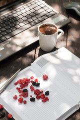 Working in the garden