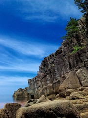 青空と岩山