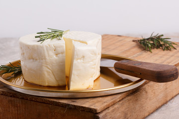 Wheel of brazilian traditional cheese Minas