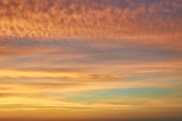 Obraz premium Sunset cloudy evening sky