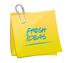 Fresh Ideas memo post sign concept