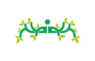 tree human vector logo