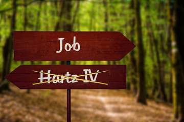 Schild 104 - Hartz IV