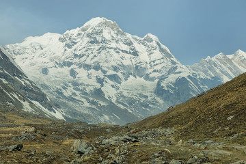 Fototapeta na wymiar Mt Annapurna South in Nepal
