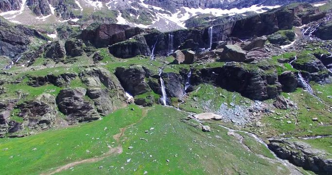 Cascate di Alpe Fora - Valmalenco - Vista aerea