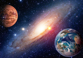 Space planet galaxy milky way Earth Mars universe astronomy solar system astrology. Elements of...