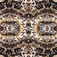 Abstract pattern . Seamless texture. Ethnic, Tribal Style. Background with elements of the mandala. Vector illustration.