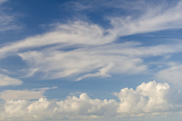 background of blue sky and cloud