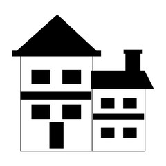 House construction real estate icon isolated vector illustration