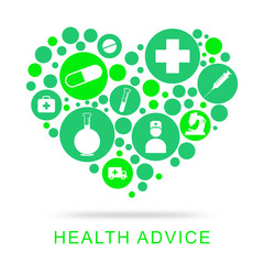 Health Advice Represents Preventive Medicine And Advisor