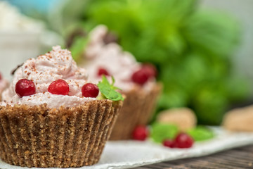 Homemade dessert from cottage cheese