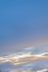 Naklejka na ściany i meble beautiful blurred Sunset Sky Background with copy space