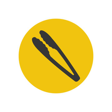 recommend clip art: Kitchen tongs silhouette