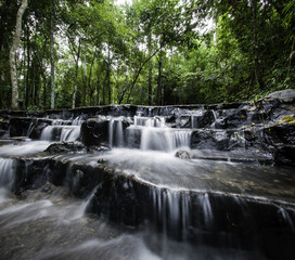 A beautiful waterfall shot with a slow exposure