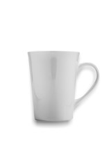 cups coffee isolated on white background