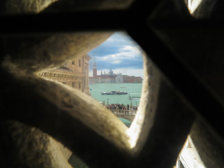 View of San Giorgio Maggiore Island from the Bridge of Sighs, Venice