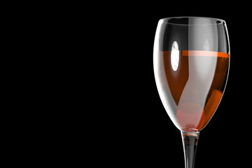 wineglass on background