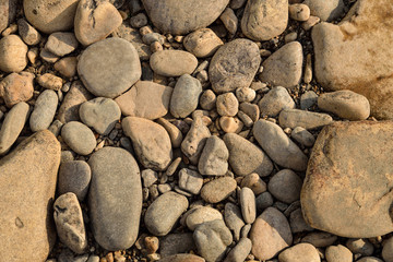 Stone of different shape and size background texture