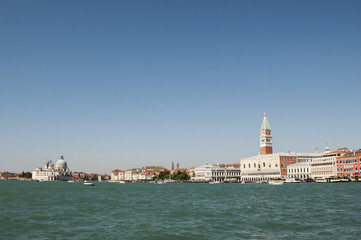 Stadtansicht von Venedig / Touristisches Reiseziel, Stadtansicht von Venedig in Italien.