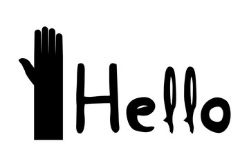 Fototapeta premium hello symbol