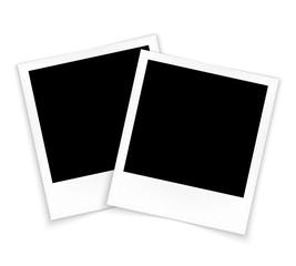 Photo frames on white background vector