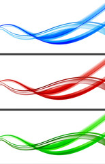 Abstract blue background set 