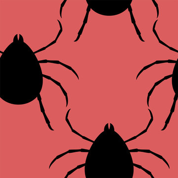 black ticks on red background clip art preview