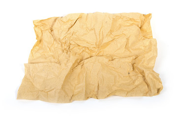 Obraz premium Old gold crumpled paper texture