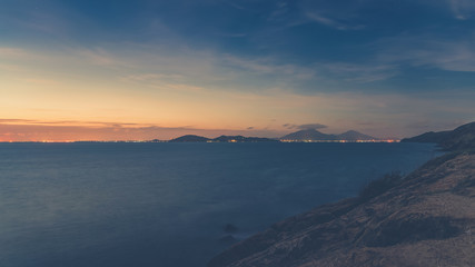 Fototapeta premium Sunset seascape, At Samed island,THAILAND