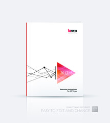 Brochure template layout, cover design annual report, magazine, 