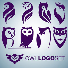Obraz premium OWL LOGO SET