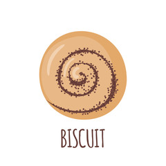 Biscuit icon on white background