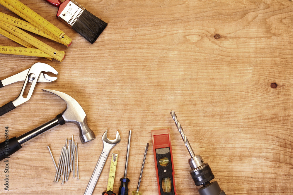 Sticker Tools on wood