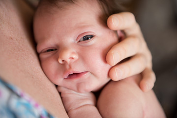 mother holds a newborn