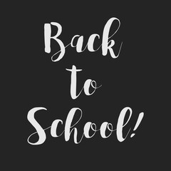 Back to School Chalkboard Background, Vector Illustration