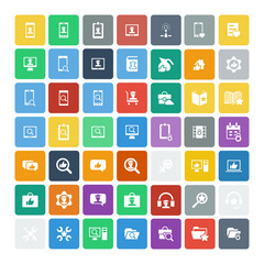 Set of 49 Universal Icons. Business, internet, web design.