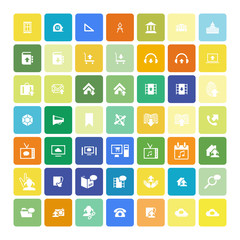 Set of 49 Universal Icons. Business, internet, web design.