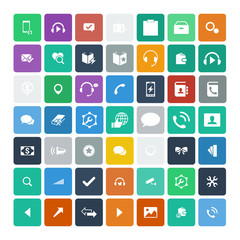 Set of 49 Universal Icons. Business, internet, web design.