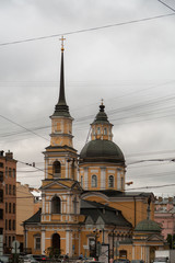Obraz premium Holy and Righteous Simeon and Anna the Prophetess church on Belinsky street in St. Petersburg