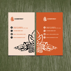 vector business card beer company