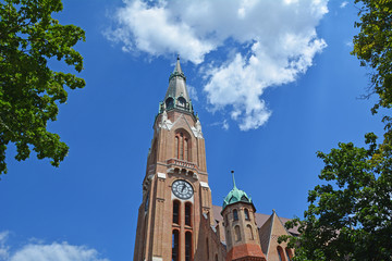 Fototapeta na wymiar Pfarrkirche Floridsdorf, Wien