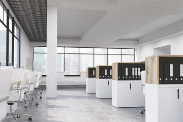 Coworking office with Singapore view